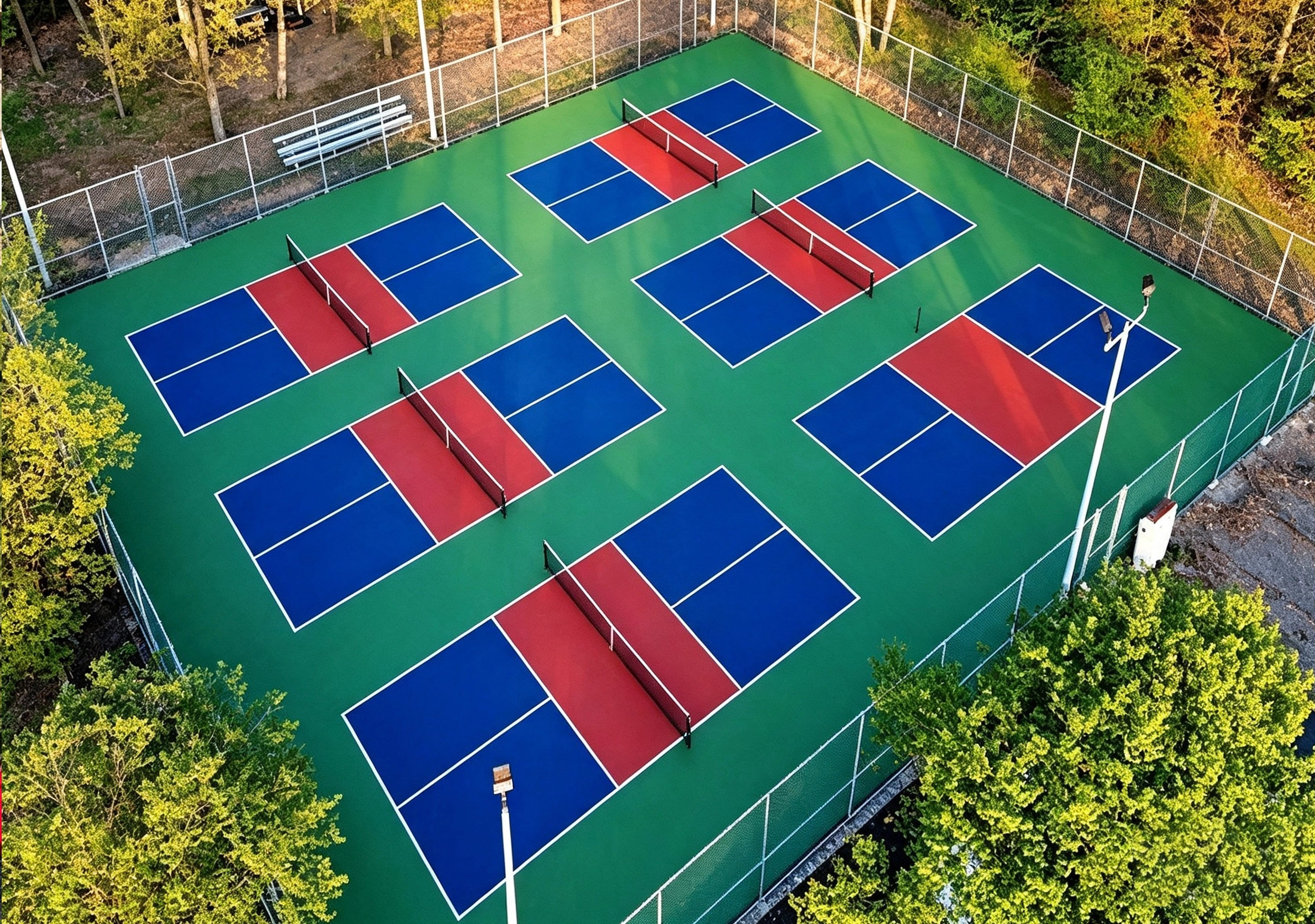 Sửa sân pickleball không phẳng 5 lớp DECOTURF 